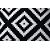 Poduszka dekoracyjna Czarno- białe romby 50x50